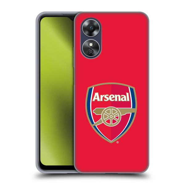 Arsenal FC Crest 2 Full Colour Red Soft Gel Case for OPPO A17