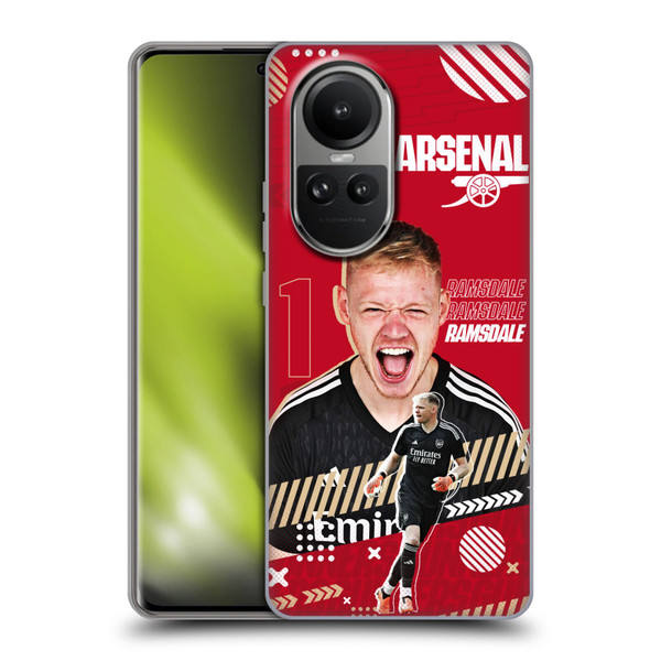 Arsenal FC 2023/24 First Team Aaron Ramsdale Soft Gel Case for OPPO Reno10 5G / Reno10 Pro 5G