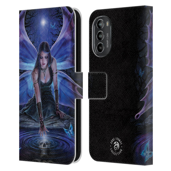 Anne Stokes Fairies Immortal Flight Leather Book Wallet Case Cover For Motorola Moto G82 5G