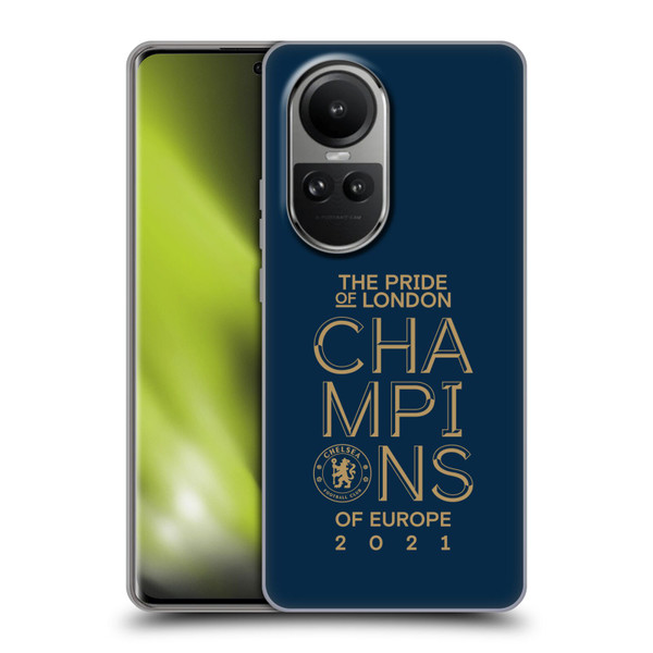 Chelsea Football Club 2021 Champions The Pride Of London Soft Gel Case for OPPO Reno10 5G / Reno10 Pro 5G