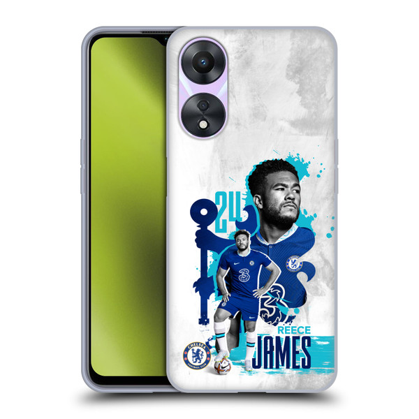 Chelsea Football Club 2022/23 First Team Reece James Soft Gel Case for OPPO A78 4G
