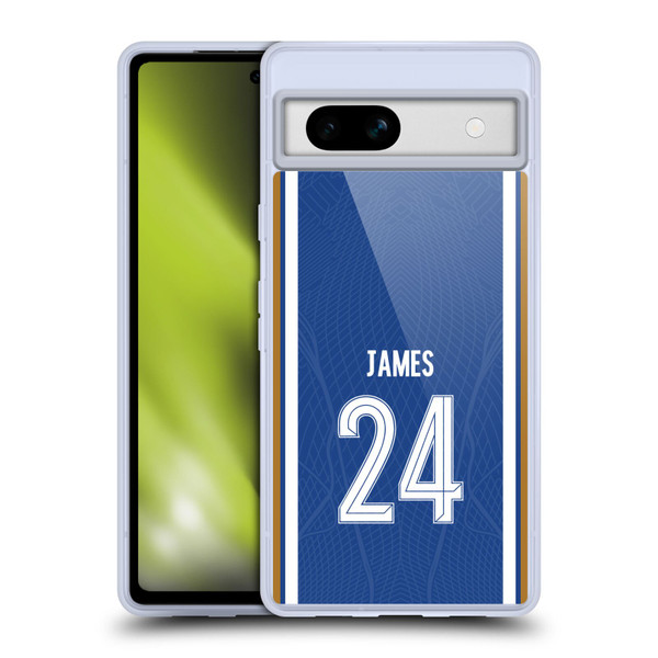 Chelsea Football Club 2023/24 Players Home Kit Reece James Soft Gel Case for Google Pixel 7a