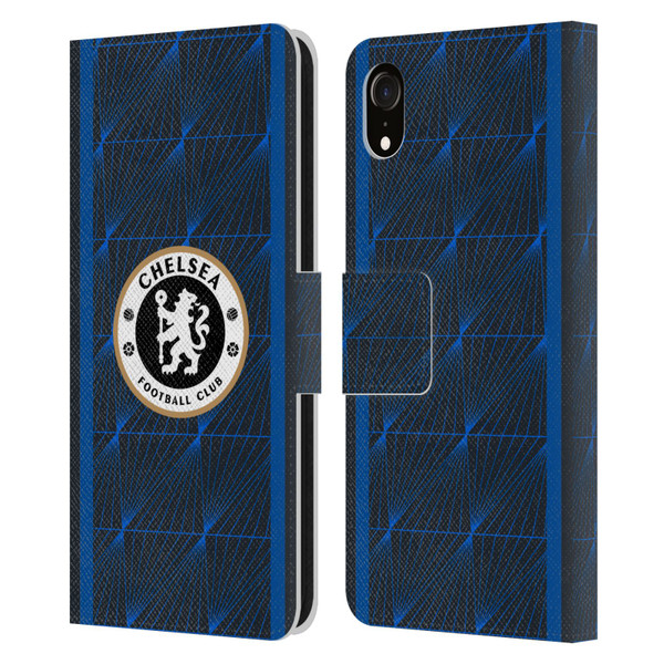 Chelsea Football Club 2023/24 Kit Away Leather Book Wallet Case Cover For Apple iPhone XR