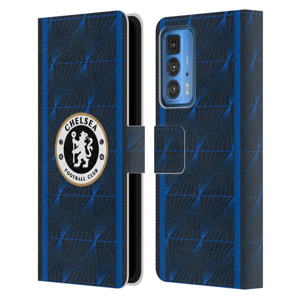 Chelsea Football Club 2023/24 Kit Away Leather Book Wallet Case Cover For Motorola Edge 20 Pro