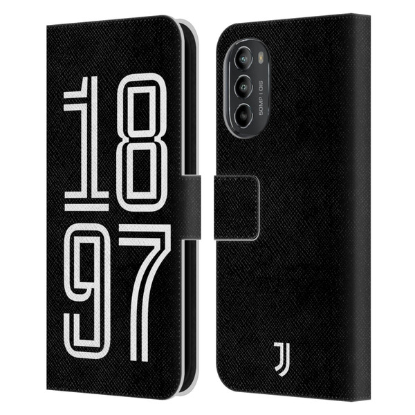 Juventus Football Club History 1897 Portrait Leather Book Wallet Case Cover For Motorola Moto G82 5G