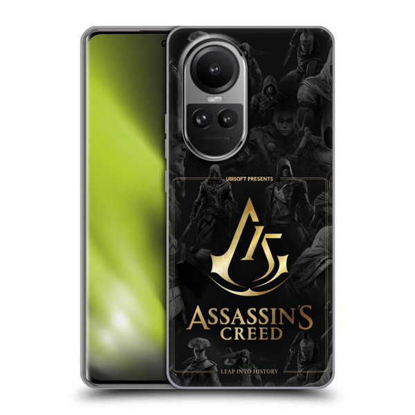 Assassin's Creed 15th Anniversary Graphics Crest Key Art Soft Gel Case for OPPO Reno10 5G / Reno10 Pro 5G