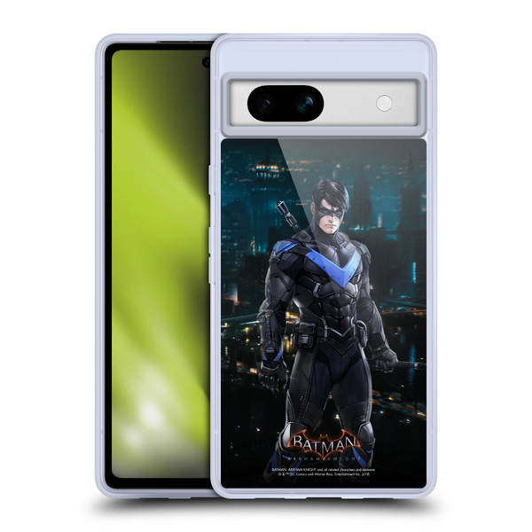 Batman Arkham Knight Characters Nightwing Soft Gel Case for Google Pixel 7a