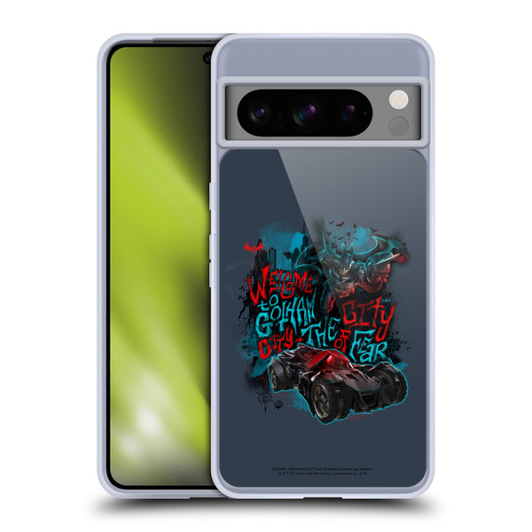 Batman Arkham Knight Graphics Welcome To Gotham Soft Gel Case for Google Pixel 8 Pro