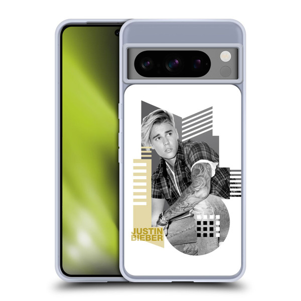 Justin Bieber Purpose B&w Calendar Geometric Collage Soft Gel Case for Google Pixel 8 Pro