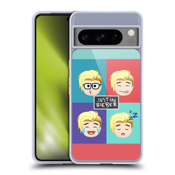 Justin Bieber Justmojis Cute Faces Soft Gel Case for Google Pixel 8 Pro