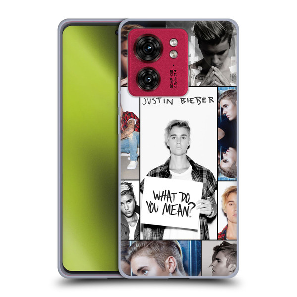 Justin Bieber Purpose Grid Poster Soft Gel Case for Motorola Moto Edge 40