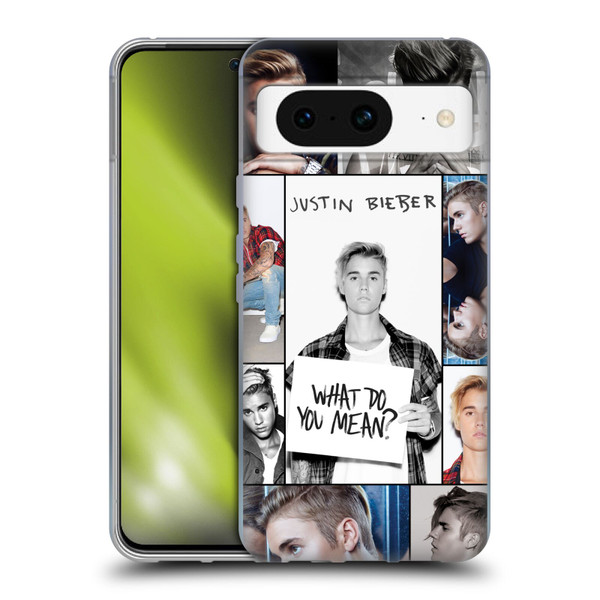 Justin Bieber Purpose Grid Poster Soft Gel Case for Google Pixel 8