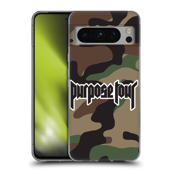 Justin Bieber Tour Merchandise Camouflage Soft Gel Case for Google Pixel 8 Pro