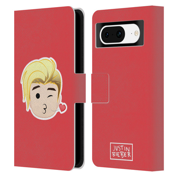 Justin Bieber Justmojis Kiss Leather Book Wallet Case Cover For Google Pixel 8
