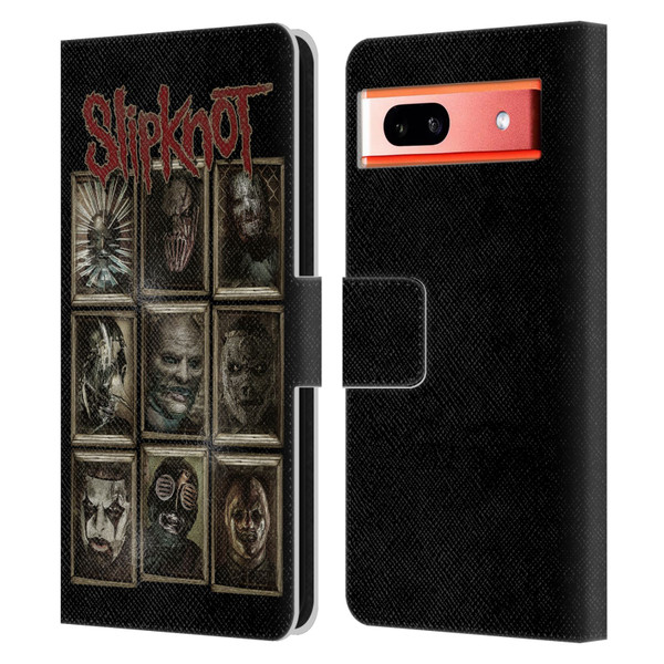 Slipknot Key Art Covered Faces Leather Book Wallet Case Cover For Google Pixel 7a