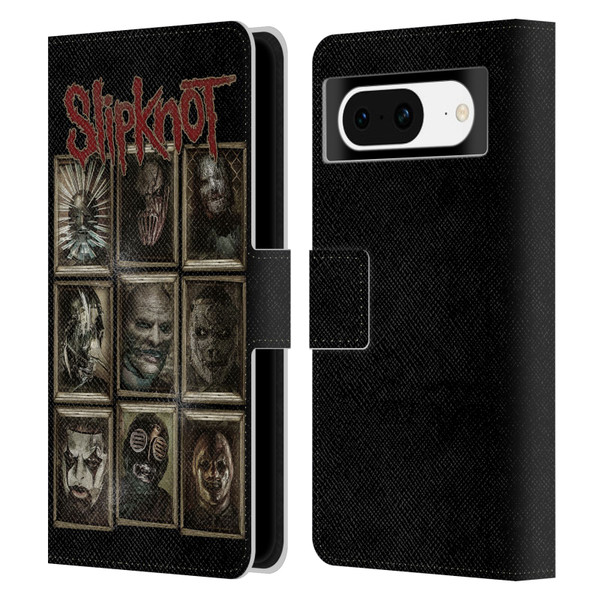 Slipknot Key Art Covered Faces Leather Book Wallet Case Cover For Google Pixel 8