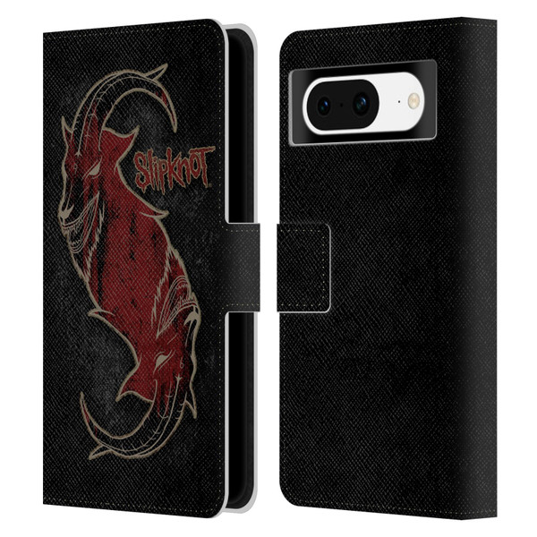 Slipknot Key Art Red Goat Leather Book Wallet Case Cover For Google Pixel 8