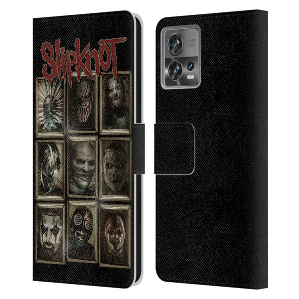 Slipknot Key Art Covered Faces Leather Book Wallet Case Cover For Motorola Moto Edge 30 Fusion
