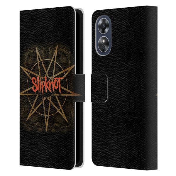 Slipknot Key Art Crest Leather Book Wallet Case Cover For OPPO A17