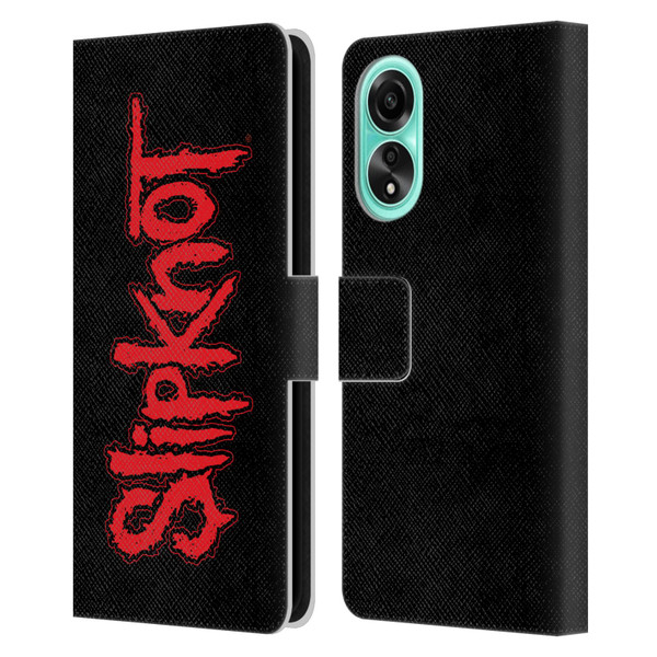 Slipknot Key Art Text Leather Book Wallet Case Cover For OPPO A78 4G