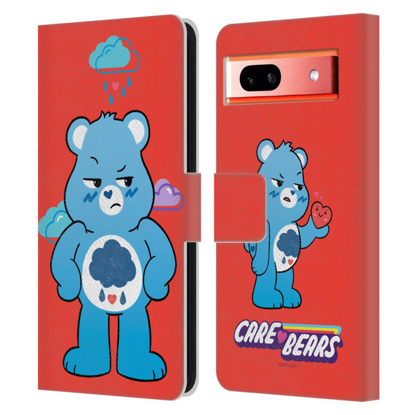 Care Bears Characters Grumpy Leather Book Wallet Case Cover For Google Pixel 7a