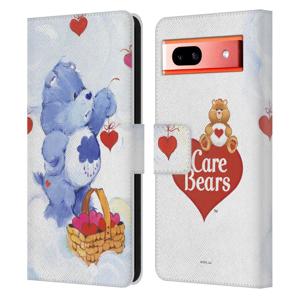 Care Bears Classic Grumpy Leather Book Wallet Case Cover For Google Pixel 7a