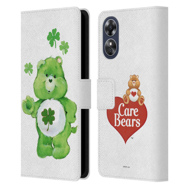 Care Bears Classic Good Luck Leather Book Wallet Case Cover For OPPO A17