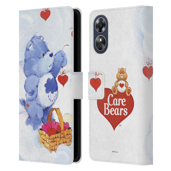Care Bears Classic Grumpy Leather Book Wallet Case Cover For OPPO A17