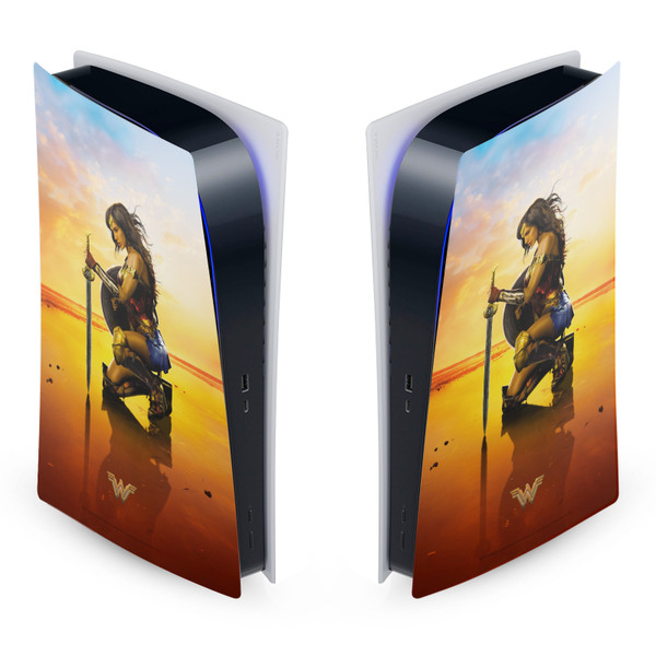 Wonder Woman Movie Posters Sword And Shield Vinyl Sticker Skin Decal Cover for Sony PS5 Digital Edition Console