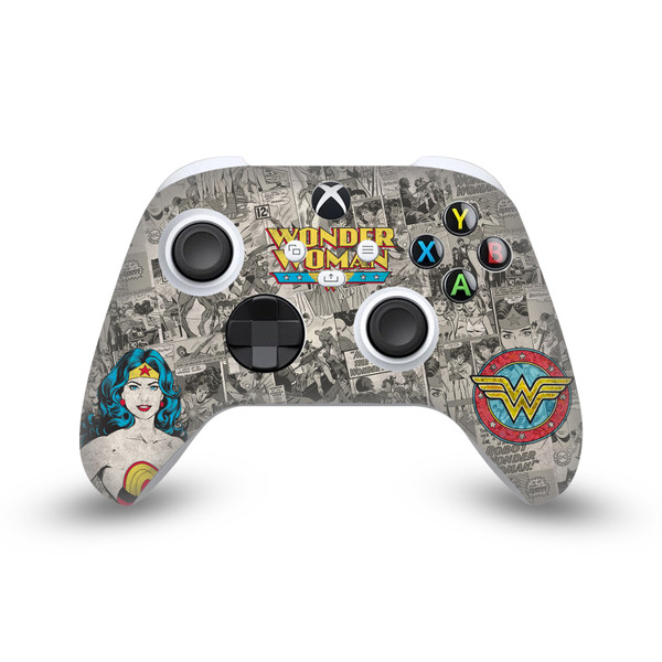 Wonder Woman DC Comics Comic Book Cover Vintage Collage Vinyl Sticker Skin Decal Cover for Microsoft Xbox Series X / Series S Controller