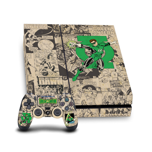 Green Lantern DC Comics Comic Book Covers Character Collage Vinyl Sticker Skin Decal Cover for Sony PS4 Console & Controller