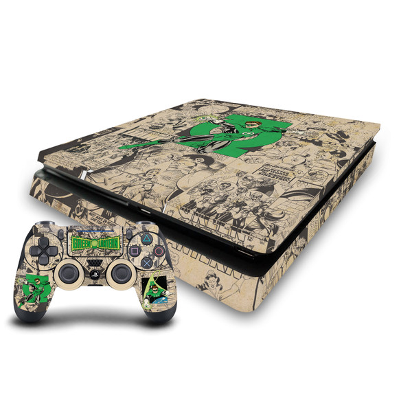 Green Lantern DC Comics Comic Book Covers Character Collage Vinyl Sticker Skin Decal Cover for Sony PS4 Slim Console & Controller