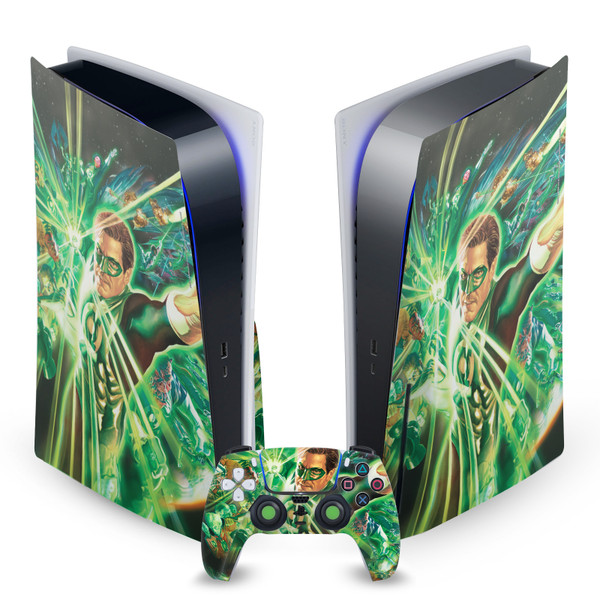 Green Lantern DC Comics Comic Book Covers Corps Vinyl Sticker Skin Decal Cover for Sony PS5 Disc Edition Bundle