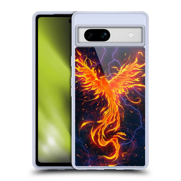 Christos Karapanos Phoenix 3 Rage Soft Gel Case for Google Pixel 7a