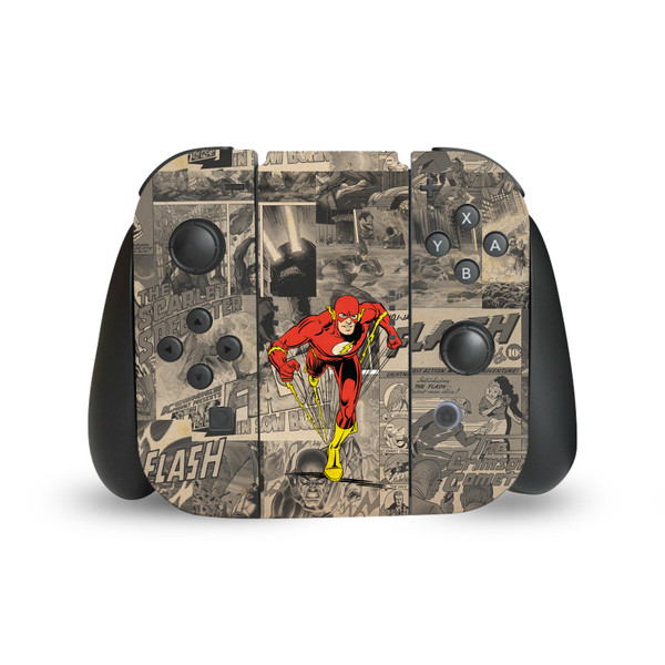 The Flash DC Comics Comic Book Art Character Collage Vinyl Sticker Skin Decal Cover for Nintendo Switch Joy Controller
