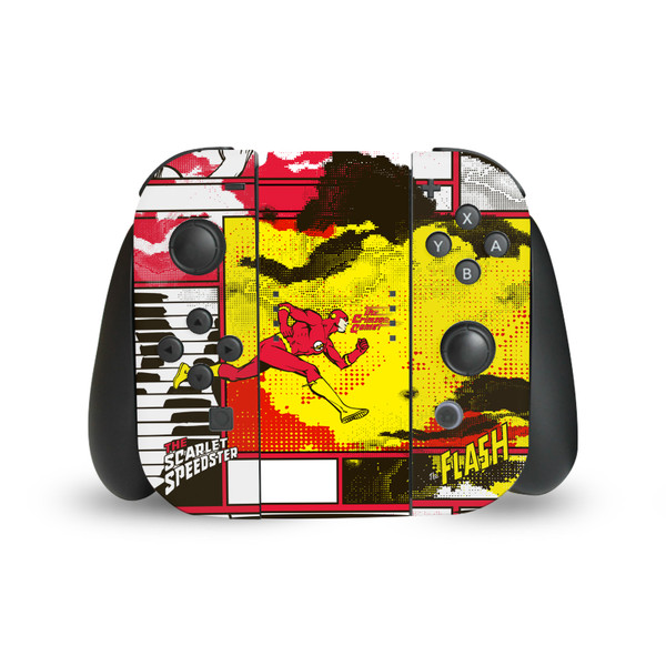 The Flash DC Comics Comic Book Art Panel Collage Vinyl Sticker Skin Decal Cover for Nintendo Switch Joy Controller