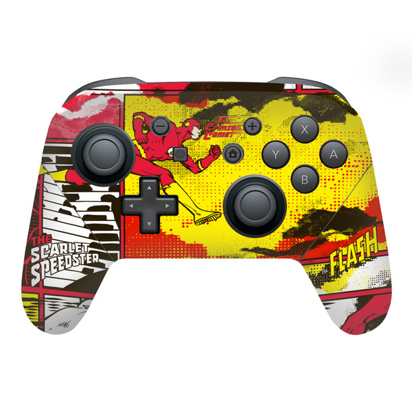 The Flash DC Comics Comic Book Art Panel Collage Vinyl Sticker Skin Decal Cover for Nintendo Switch Pro Controller