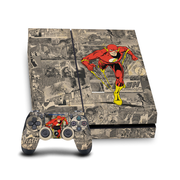 The Flash DC Comics Comic Book Art Character Collage Vinyl Sticker Skin Decal Cover for Sony PS4 Console & Controller