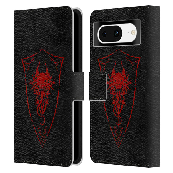 Christos Karapanos Shield Demon Leather Book Wallet Case Cover For Google Pixel 8