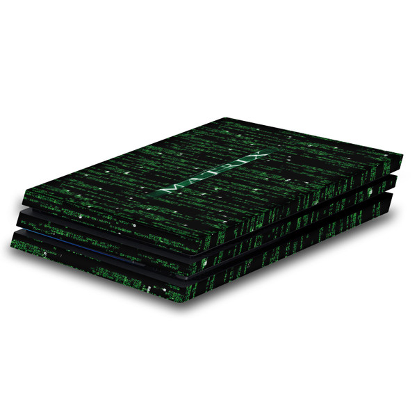 The Matrix Key Art Codes Vinyl Sticker Skin Decal Cover for Sony PS4 Pro Console
