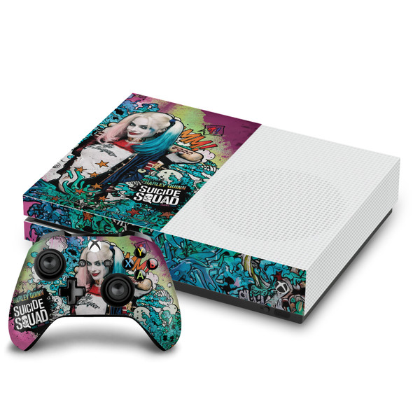 Suicide Squad 2016 Graphics Harley Quinn Poster Vinyl Sticker Skin Decal Cover for Microsoft One S Console & Controller