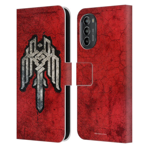 EA Bioware Dragon Age Heraldry Kirkwall Symbol Leather Book Wallet Case Cover For Motorola Moto G82 5G