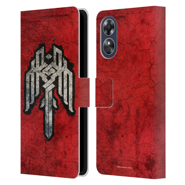 EA Bioware Dragon Age Heraldry Kirkwall Symbol Leather Book Wallet Case Cover For OPPO A17