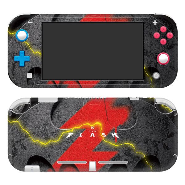 The Flash 2023 Graphic Art Batman Flash Logo Vinyl Sticker Skin Decal Cover for Nintendo Switch Lite