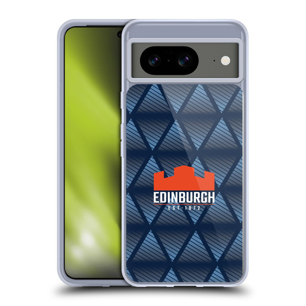 Edinburgh Rugby Graphics Pattern Soft Gel Case for Google Pixel 8