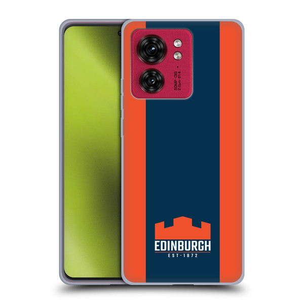 Edinburgh Rugby Logo Art Stripes Soft Gel Case for Motorola Moto Edge 40