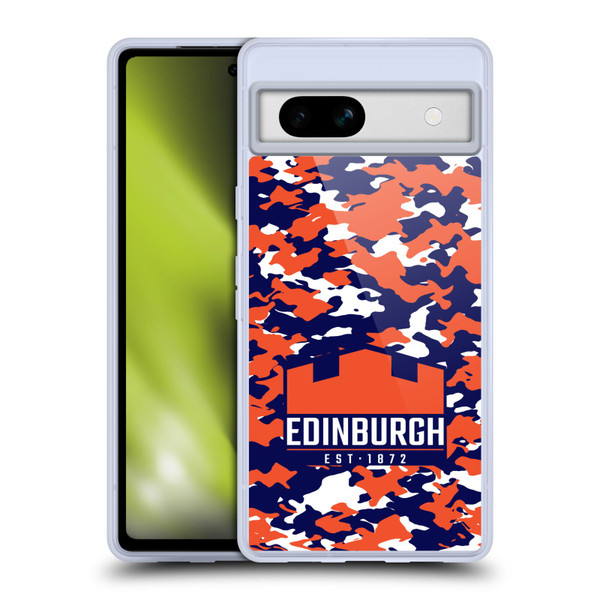 Edinburgh Rugby Logo 2 Camouflage Soft Gel Case for Google Pixel 7a