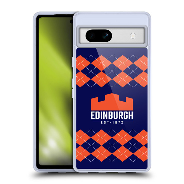 Edinburgh Rugby Logo 2 Argyle Soft Gel Case for Google Pixel 7a