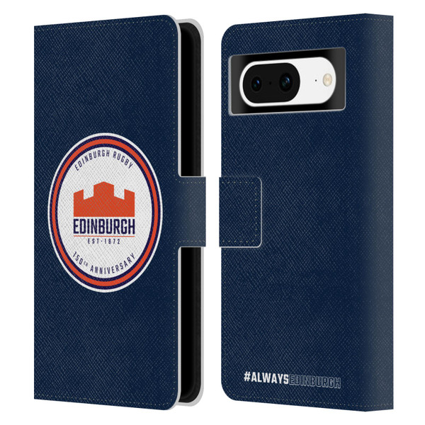 Edinburgh Rugby Graphics 150th Logo Leather Book Wallet Case Cover For Google Pixel 8