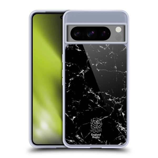England Rugby Union Marble Black Soft Gel Case for Google Pixel 8 Pro